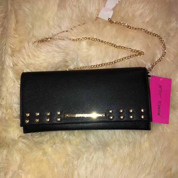 NWT 💗Betsey Johnson💗 black clutch crossbody - Picture 4 of 12
